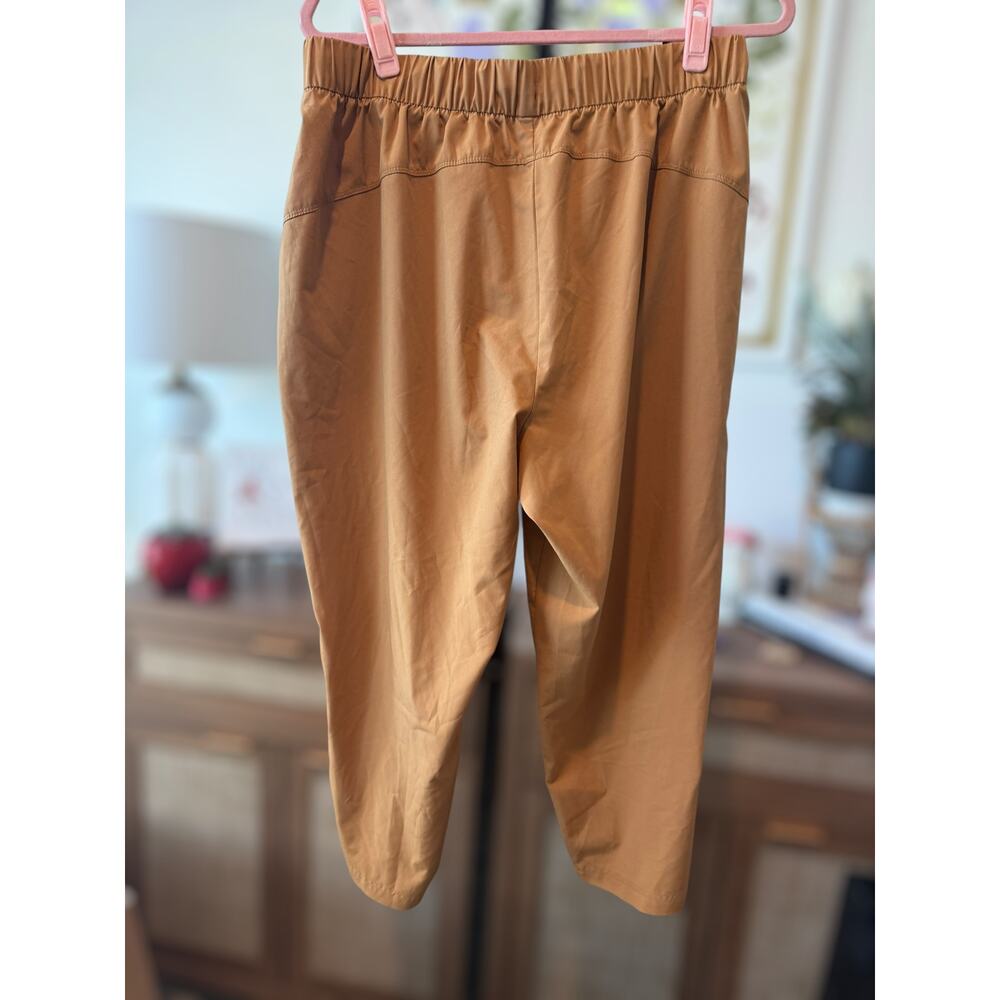 Old Navy Active StretchTech Tapered Elastic Waist Pants Brown Womens Size Large - Picture 3 of 10